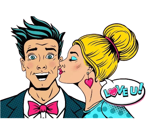 😍 Стикер «Pop ART» для Telegram
