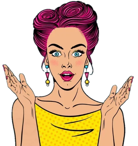 😁 Стикер «Pop ART» для Telegram