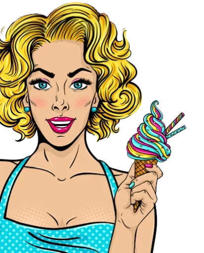 😁 Стикер «Pop ART» для Telegram