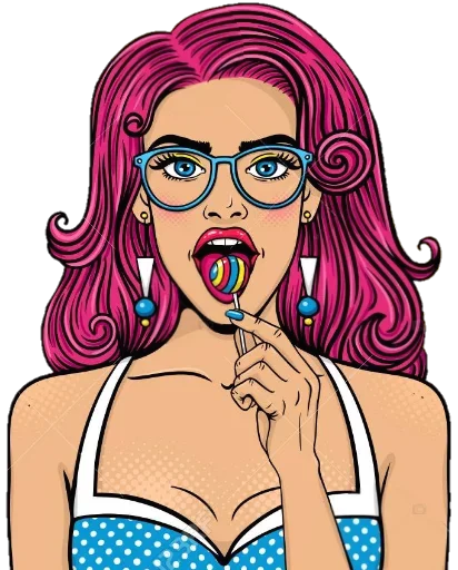 🤓 Стикер «Pop ART» для Telegram