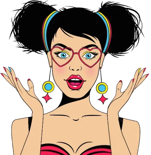 😆 Стикер «Pop ART» для Telegram