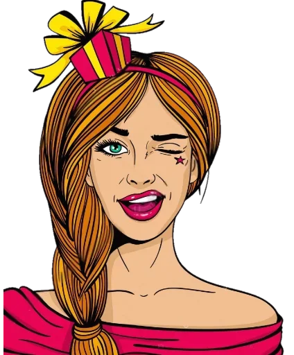 😁 Стикер «Pop ART» для Telegram