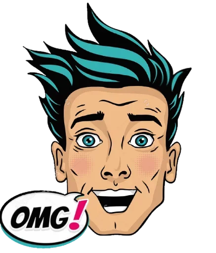 😄 Стикер «Pop ART» для Telegram