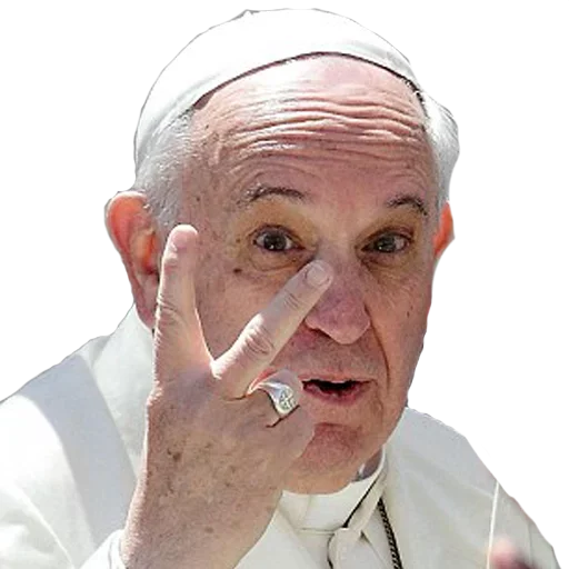✌ Стикер «Pope Francis» для Telegram