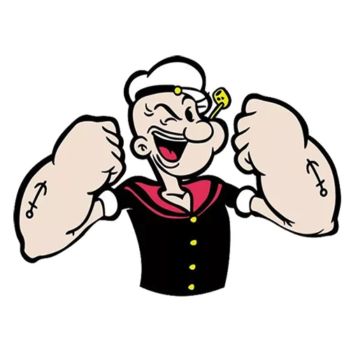 👻 Стикер «Моряк Папай» для Telegram
