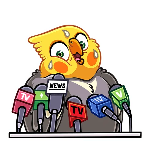 😓 Стикер «Попугай Попка» для Telegram