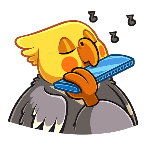 🎶 Стикер «Попугай Попка» для Telegram