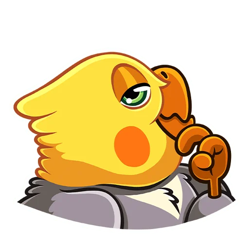 🤔 Стикер «Попугай Попка» для Telegram