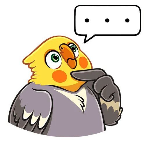 🤔 Стикер «Попугай Попка» для Telegram