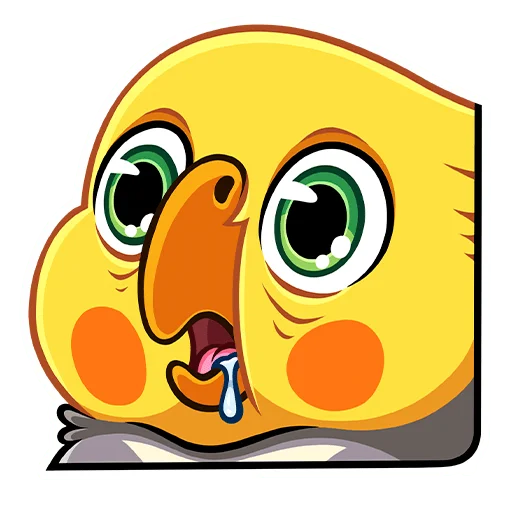 🤩 Стикер «Попугай Попка» для Telegram