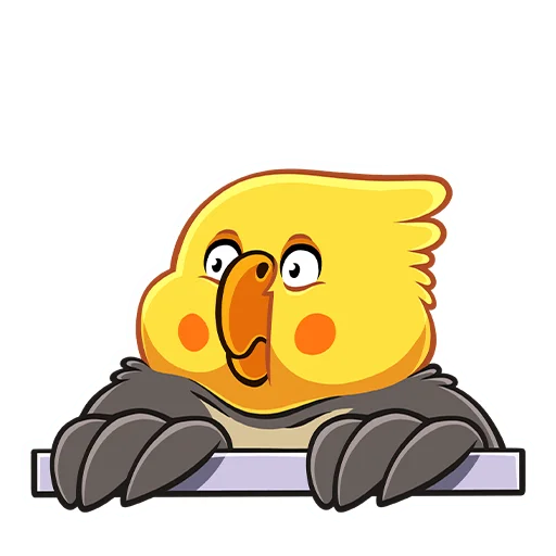 ☺️ Стикер «Попугай Попка» для Telegram