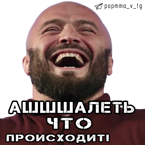 😃 Стикер «НОВОСТИ POP MMA» для Telegram