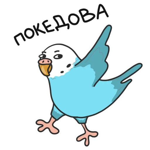 👋 Стикер «Попуг» для Telegram