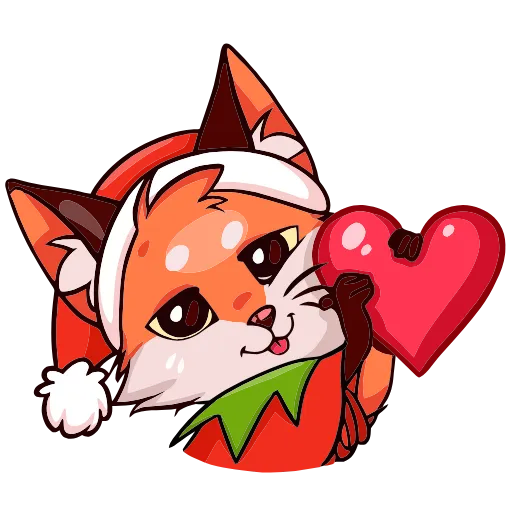❤ Эмодзи «Праздничная Паппи» для Telegram