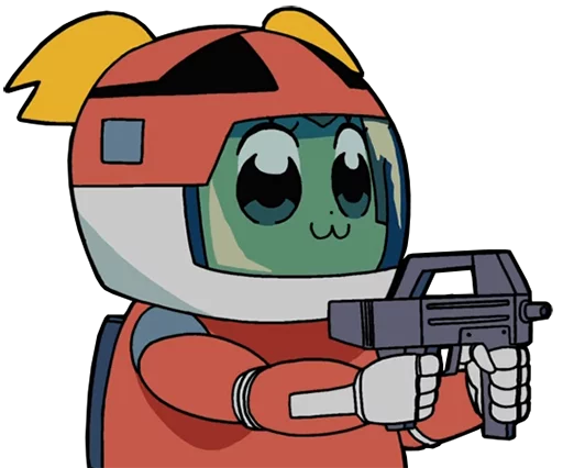 🔫 Стикер «Pop Team Epic Anime» для Telegram