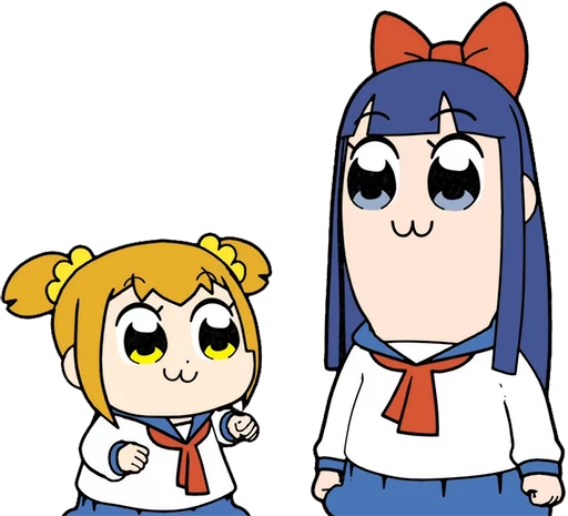 🤜 Стикер «Pop Team Epic Anime» для Telegram