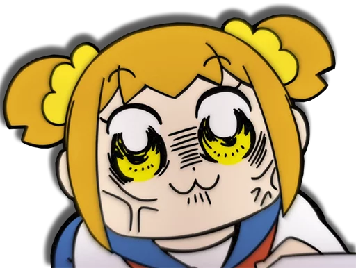 🤜 Стикер «Pop Team Epic Anime» для Telegram