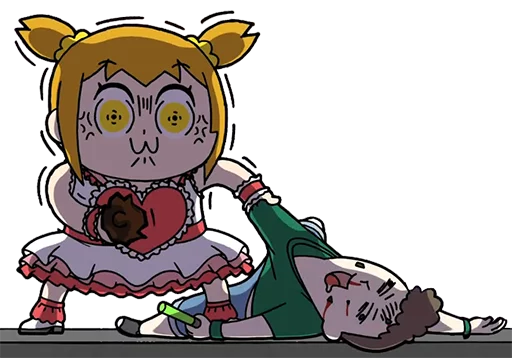 🍺 Стикер «Pop Team Epic Anime» для Telegram