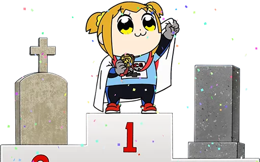 🎉 Стикер «Pop Team Epic Anime» для Telegram