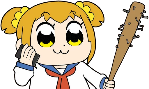 😠 Стикер «Pop Team Epic Anime» для Telegram