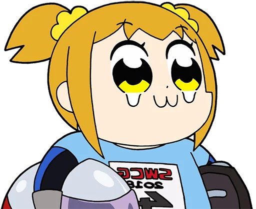 😂 Стикер «Pop Team Epic Anime» для Telegram
