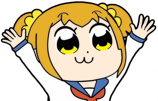 🙌 Стикер «Pop Team Epic Anime» для Telegram