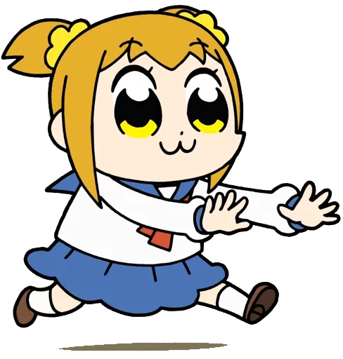🏃‍♀️ Стикер «Pop Team Epic Anime» для Telegram