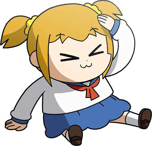😖 Стикер «Pop Team Epic Anime» для Telegram