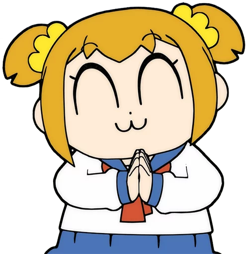 😊 Стикер «Pop Team Epic Anime» для Telegram