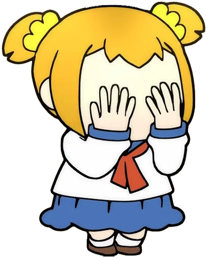 😚 Стикер «Pop Team Epic Anime» для Telegram