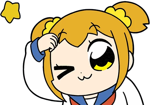 ⭐️ Стикер «Pop Team Epic Anime» для Telegram