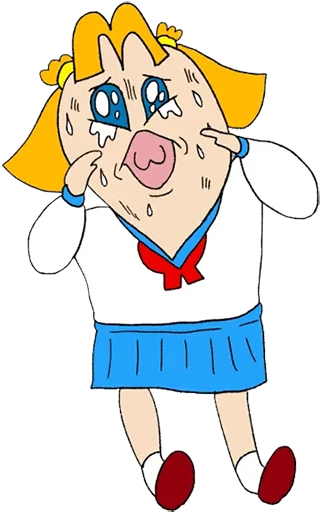😭 Стикер «Pop Team Epic Anime» для Telegram