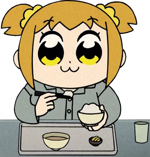 🍚 Стикер «Pop Team Epic Anime» для Telegram