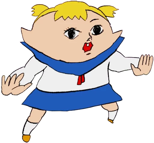 ✋️ Стикер «Pop Team Epic Anime» для Telegram