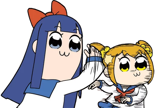 👋 Стикер «Pop Team Epic Anime» для Telegram