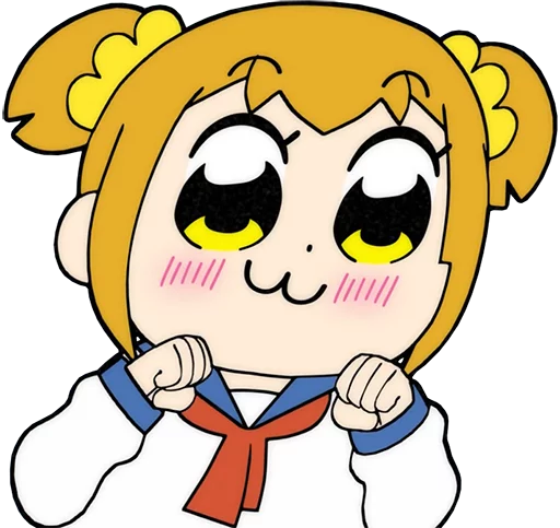 🤗 Стикер «Pop Team Epic Anime» для Telegram