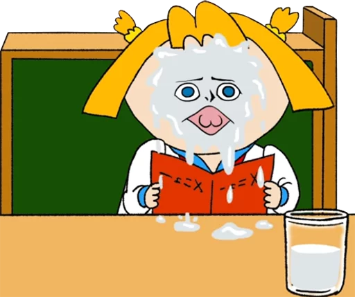 💦 Стикер «Pop Team Epic Anime» для Telegram
