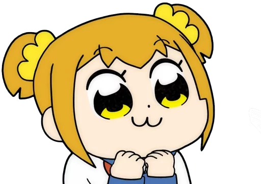 🤗 Стикер «Pop Team Epic Anime» для Telegram