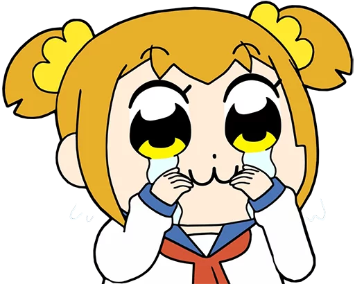 😭 Стикер «Pop Team Epic Anime» для Telegram