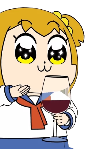 🍸 Стикер «Pop Team Epic Anime» для Telegram