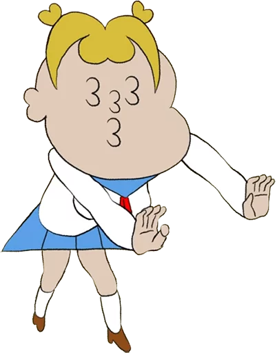 👓 Стикер «Pop Team Epic Anime» для Telegram