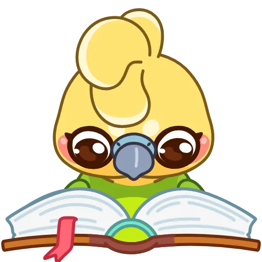 📖 Стикер «Попугай» для Telegram