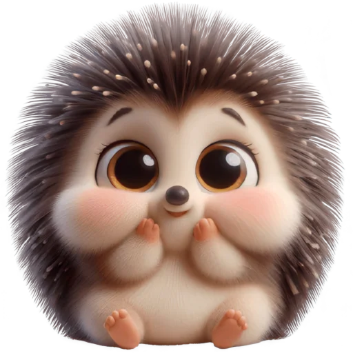 🤗 Стикер «Ежик милый» для Telegram
