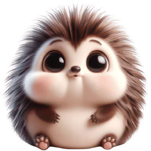 😍 Стикер «Ежик милый» для Telegram