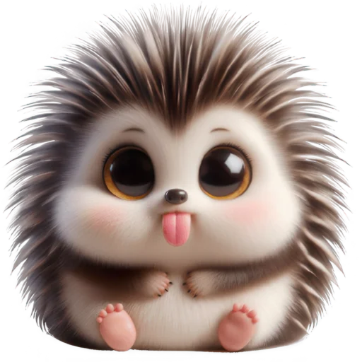 😛 Стикер «Ежик милый» для Telegram