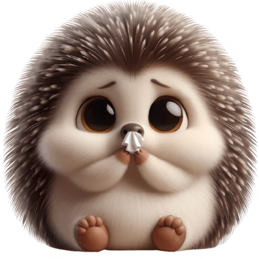 🤧 Стикер «Ежик милый» для Telegram