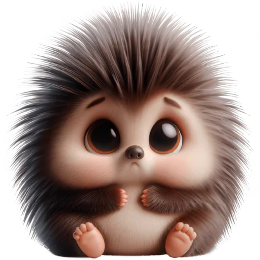 😢 Стикер «Ежик милый» для Telegram