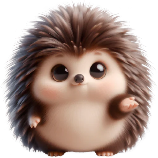 😊 Стикер «Ежик милый» для Telegram
