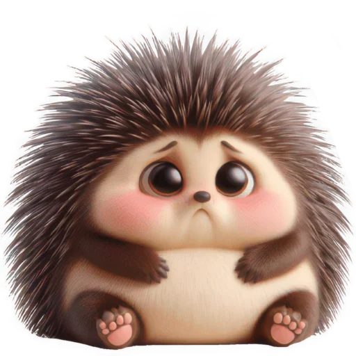 🥺 Стикер «Ежик милый» для Telegram