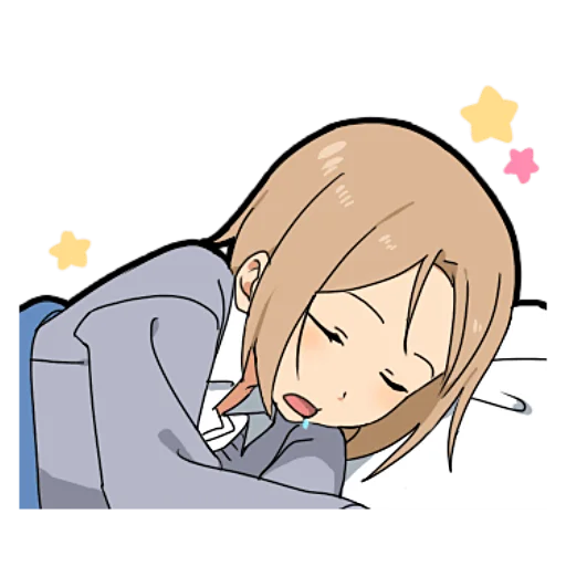 😴 Стикер «Потерянный-Кун 2» для Telegram